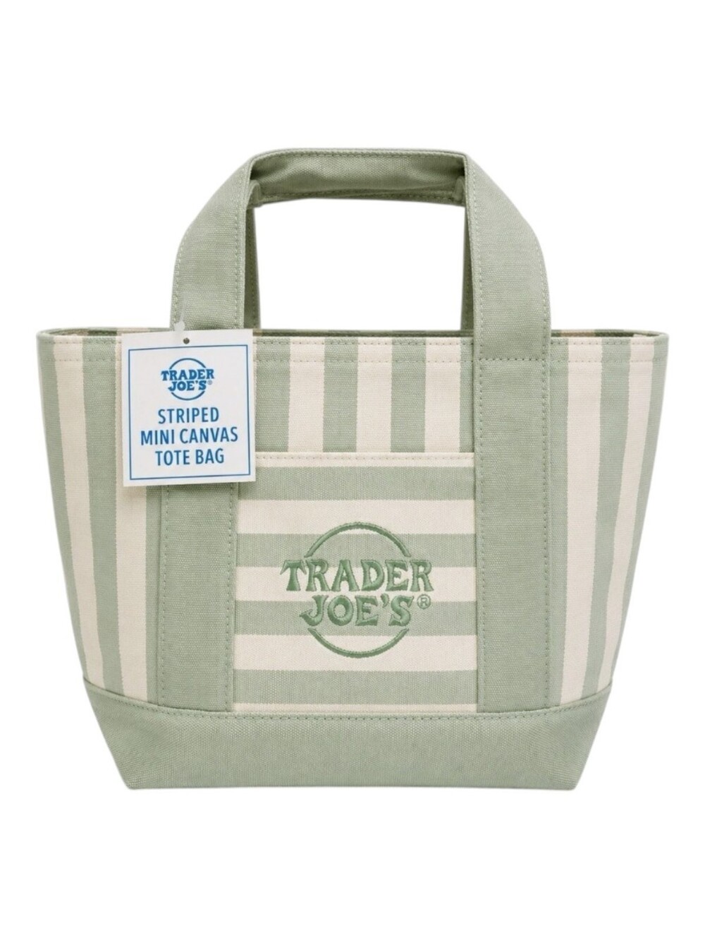 Trader Joe’s Mini Tote Bags - New Edition Summer 2026 Light Green